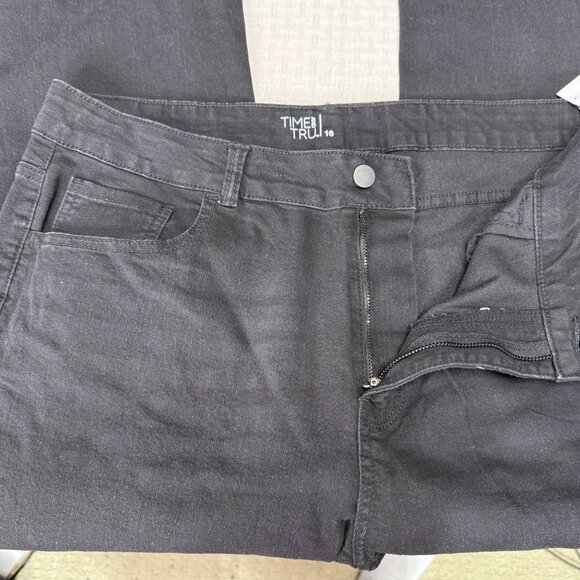 Time And Tru Womens Size 16 Black High Rise Stretch Denim Bootcut Jeans - Picture 11 of 11